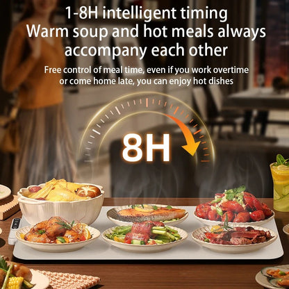 折りたたみ式食品保温パッド、ポータブルシリコン加熱パッド。