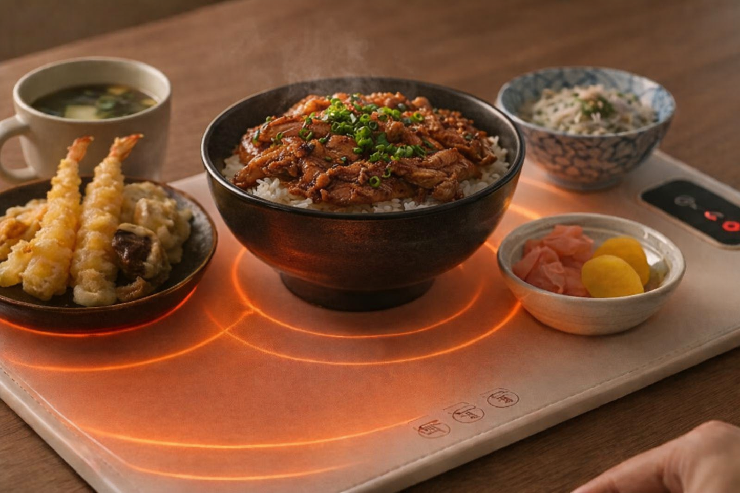 折りたたみ式食品保温パッド、ポータブルシリコン加熱パッド。